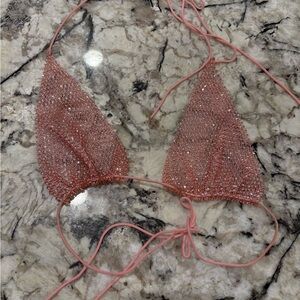 Sparkling Pink Bikini Top